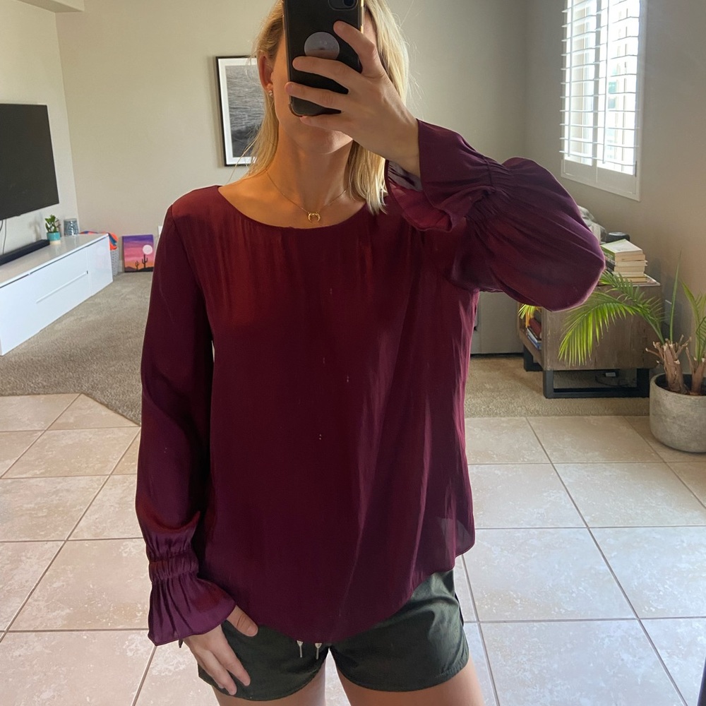 Banana Republic Maroon Work Top